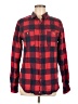 Modern Amusement 100% Cotton Plaid Red Long Sleeve Button-Down Shirt Size M - photo 1