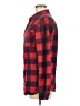Modern Amusement 100% Cotton Plaid Red Long Sleeve Button-Down Shirt Size M - photo 5