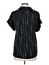 Timeson 100% Polyester Black Short Sleeve Blouse Size M - photo 2