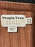 People Tree 100% Cotton Stripes Solid Tan Cardigan Size 8 - photo 7