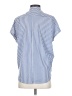 Club Monaco Stripes Blue Short Sleeve Blouse Size XS - photo 2