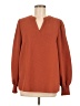 Shein 100% Polyester Orange Long Sleeve Blouse Size 6 - photo 1