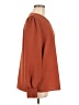 Shein 100% Polyester Orange Long Sleeve Blouse Size 6 - photo 4
