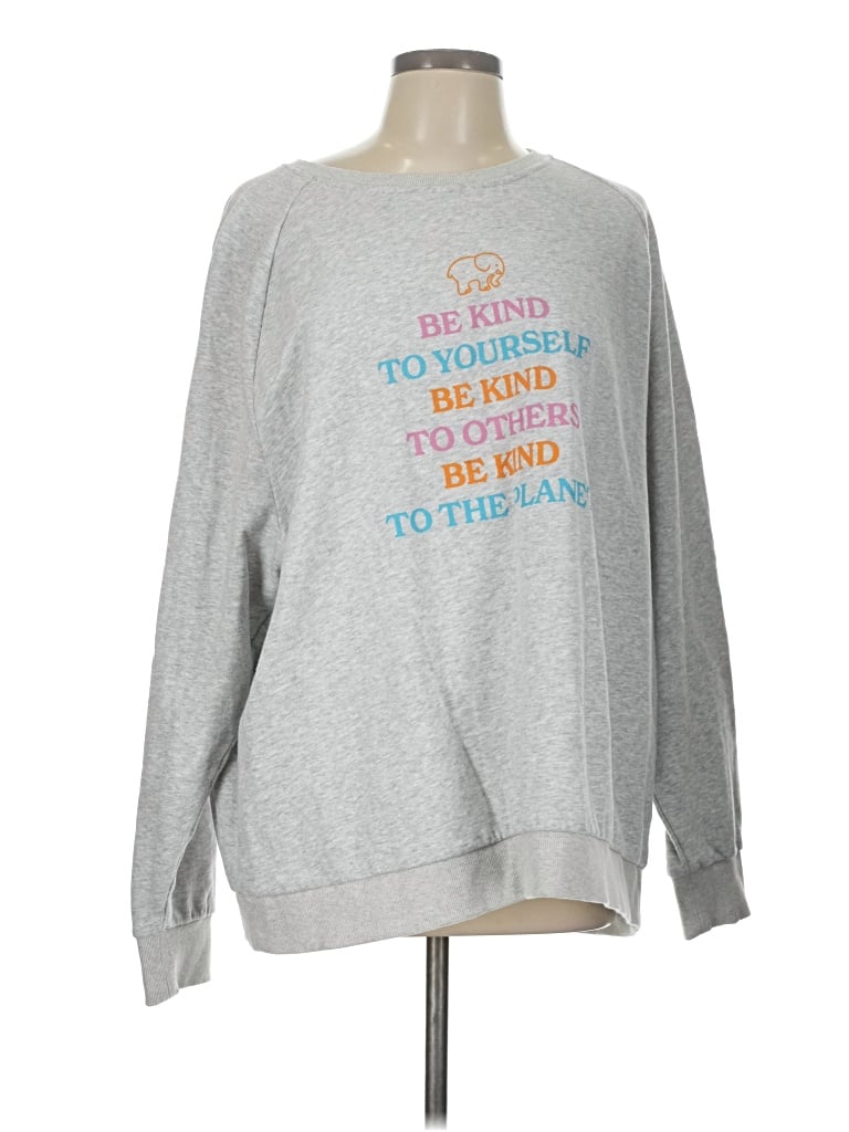 Pre-owned Ivory Ella Sweatshirt In Gray