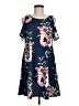 Unbranded Floral Blue Casual Dress Size M - photo 1