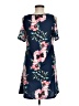 Unbranded Floral Blue Casual Dress Size M - photo 2