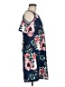 Unbranded Floral Blue Casual Dress Size M - photo 4