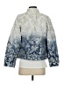 Chico's 100% Cotton Print Blue Jacket Size S - photo 2