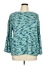 Ruby Rd. 100% Polyester Tweed Teal Pullover Sweater Size XL - photo 1