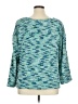 Ruby Rd. 100% Polyester Tweed Teal Pullover Sweater Size XL - photo 2