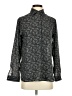 Max Studio 100% Polyester Paisley Gray Long Sleeve Blouse Size XS - photo 1
