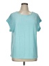 Lane Bryant Teal Short Sleeve Blouse Size 14 - 16 Plus - photo 1