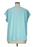 Lane Bryant Teal Short Sleeve Blouse Size 14 - 16 Plus - photo 2