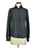 Max Studio 100% Polyester Houndstooth Gray Long Sleeve Blouse Size XS - photo 1