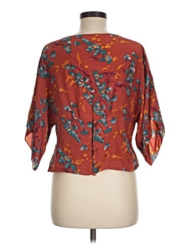 Anna Sui 3/4 Sleeve Silk Top (view 2)