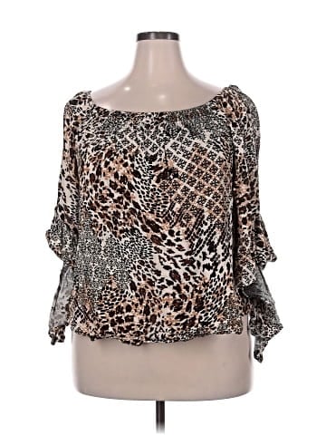 Unique Spectrum 3/4 Sleeve Blouse (view 1)