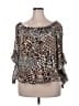 Unique Spectrum Brown 3/4 Sleeve Blouse Size 2X - photo 1