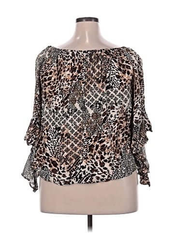 Unique Spectrum 3/4 Sleeve Blouse (view 2)