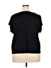 Calligraphie Black Short Sleeve Top Size 3X - photo 2