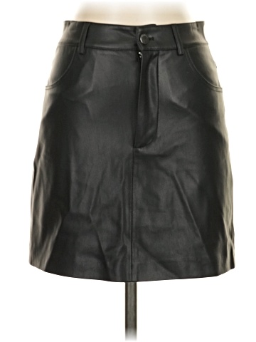 MNG Faux Leather Skirt (view 1)