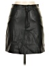 MNG 100% Polyester Black Faux Leather Skirt Size XS - photo 1