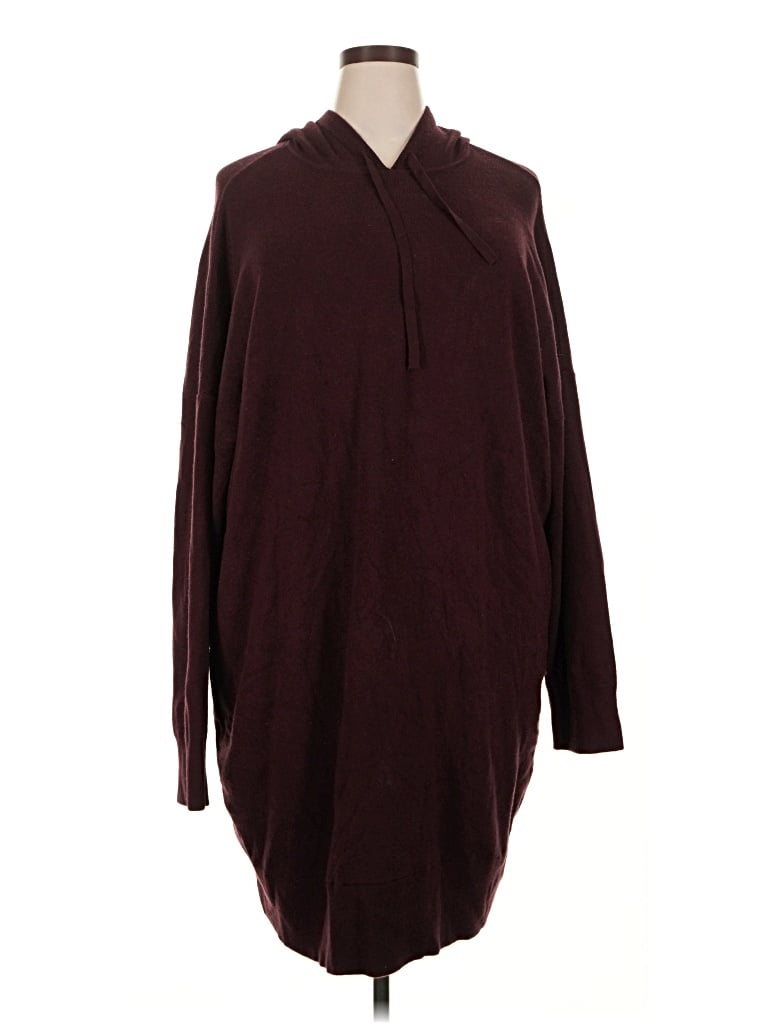 Pre-owned Black Tape_ Casual Dress In Burgundy