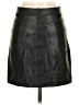 MNG 100% Polyester Black Faux Leather Skirt Size XS - photo 2