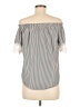 Roommates 100% Polymide Gray 3/4 Sleeve Blouse Size M - photo 2