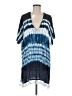 MICHAEL Michael Kors 100% Rayon Blue Kimono Size Med - Lg - photo 1