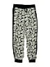Xhilaration 100% Polyester Print Black Track Pants Size 7 - 8 - photo 1