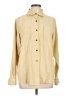 Cambridge Dry Goods 100% Polyester Solid Tan Long Sleeve Blouse Size 12 - photo 1