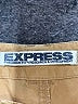 Express 100% Cotton Solid Tan Khakis Size 11 - 12 - photo 7