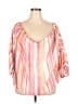 ELOQUII Pink 3/4 Sleeve Blouse Size 18 - photo 1