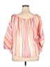 ELOQUII Pink 3/4 Sleeve Blouse Size 18 - photo 2