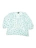 Zunie 100% Polyester Teal 3/4 Sleeve Blouse Size 8 - photo 1