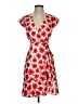 Slate & Willow 100% Polyester Print Red Cocktail Dress Size XS - photo 1