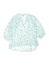 Zunie 100% Polyester Teal 3/4 Sleeve Blouse Size 8 - photo 2