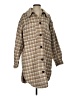 Missguided Plaid Brown Coat Size 4 - photo 1