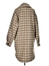 Missguided Plaid Brown Coat Size 4 - photo 2