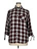 Westport Plaid Gray 3/4 Sleeve Button-Down Shirt Size 1X - photo 1