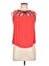 Jolt 100% Polyester Red Sleeveless Blouse Size L - photo 1