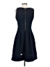 Taylor 100% Polyester Solid Blue Casual Dress Size 4 - photo 2