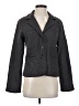 AK Anne Klein Chevron-herringbone Gray Wool Blazer Size S - photo 1