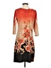 Assorted Brands Print Orange Cocktail Dress Size S (estimated) - photo 2