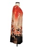 Assorted Brands Print Orange Cocktail Dress Size S (estimated) - photo 4