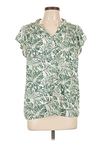 NY Collection Short Sleeve Blouse (view 1)