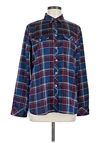 Jones New York Signature Long Sleeve Button-Down Shirt (view 1)