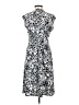 Chaps Print Gray Casual Dress Size S - photo 2