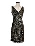AB Studio 100% Polyester Stars Gold Cocktail Dress Size 2 - photo 1