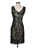 AB Studio 100% Polyester Stars Gold Cocktail Dress Size 2 - photo 2